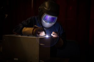 welding in progress